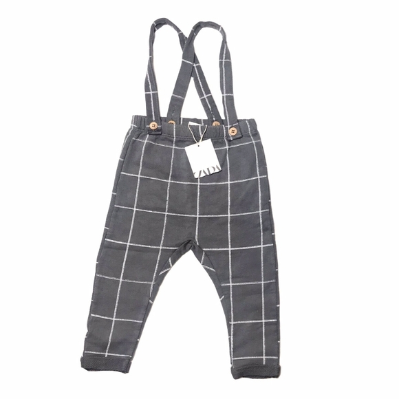Zara Other - NWT Gray Checkered Kids Bottoms Unisex